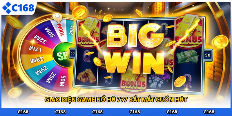 Giao diện game nổ hũ 777 bắt mắt cuốn hút